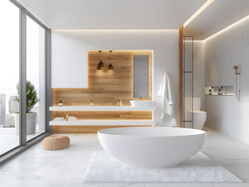 Wall-Mounted Bathtub